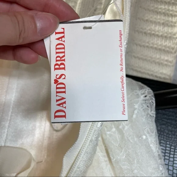 NWT White by Vera Wang Strapless Lace Wedding Dress